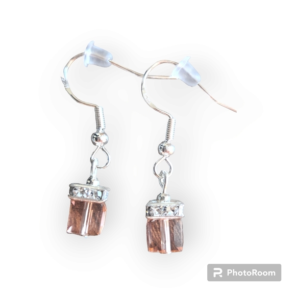 925 Silver & Austrian Crystal Earrings - Picture 2 of 4